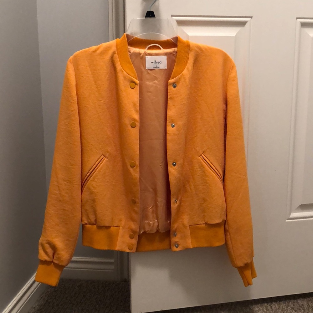 Aritzia S Women’s Bomber Jacket - gold/yellow